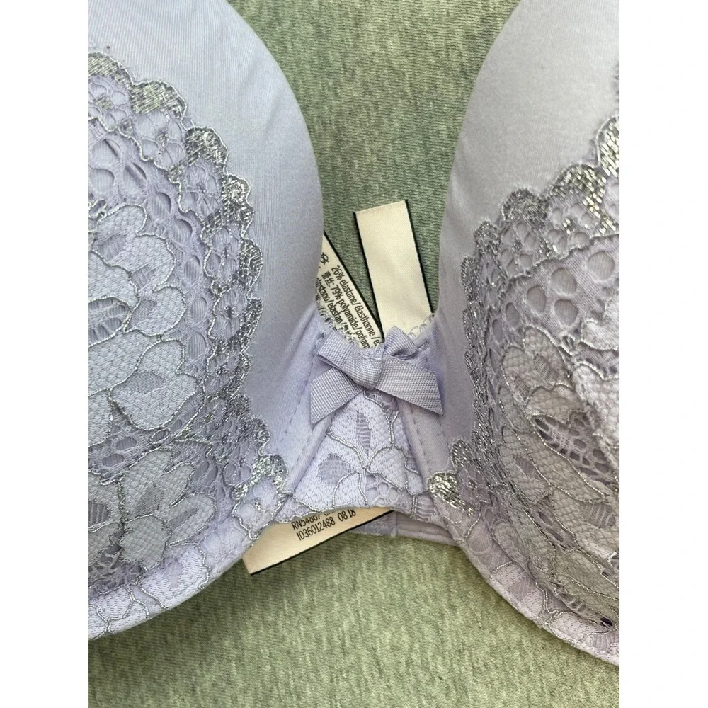 Victorias Secret Bra Womens 36D Lace Body By Victoria Lined Perfect Coverage